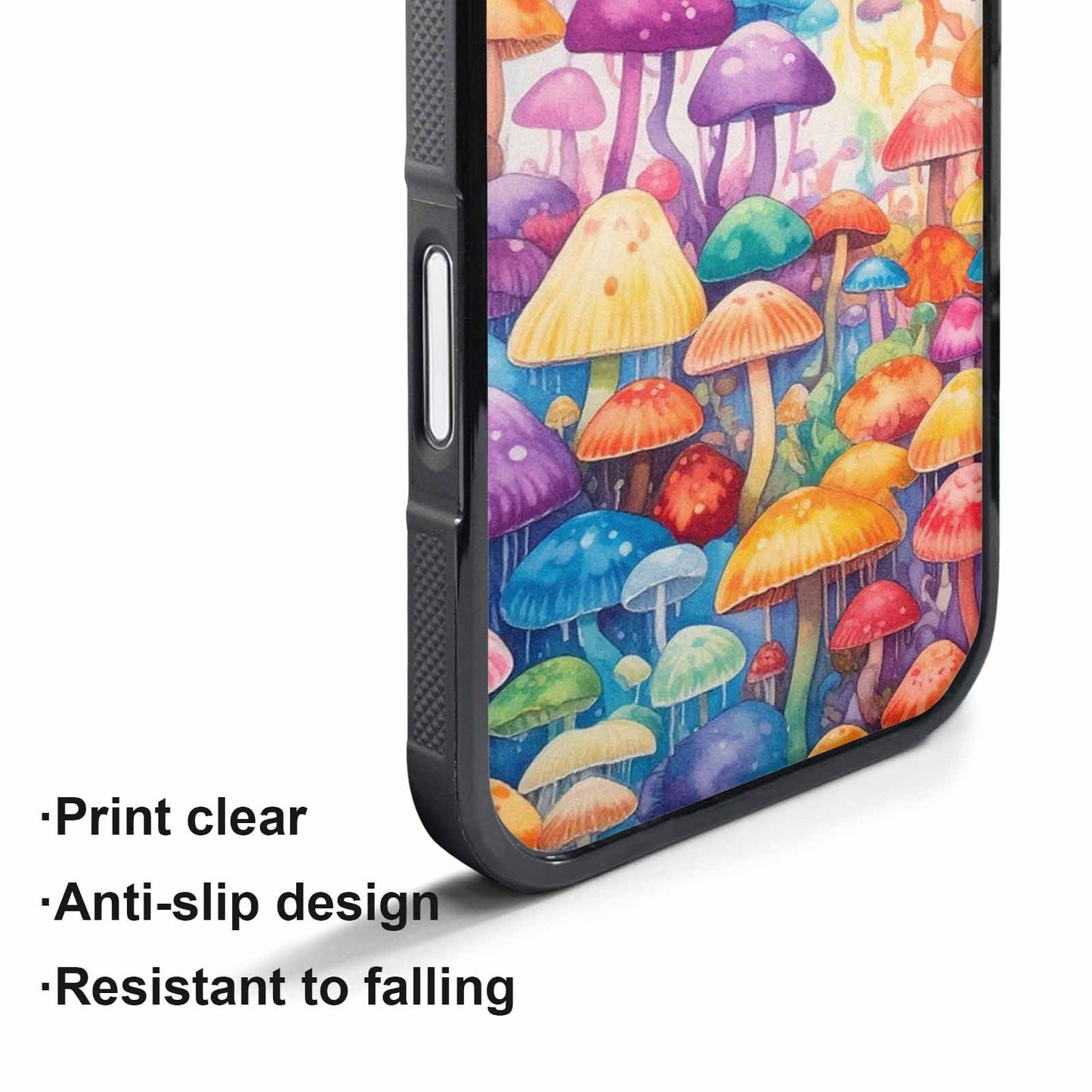 iPhone 17 Pro Max Case — Mushrooms Tie Dyemushrooms Pat Tie Dye, Custom Made Phone Cover