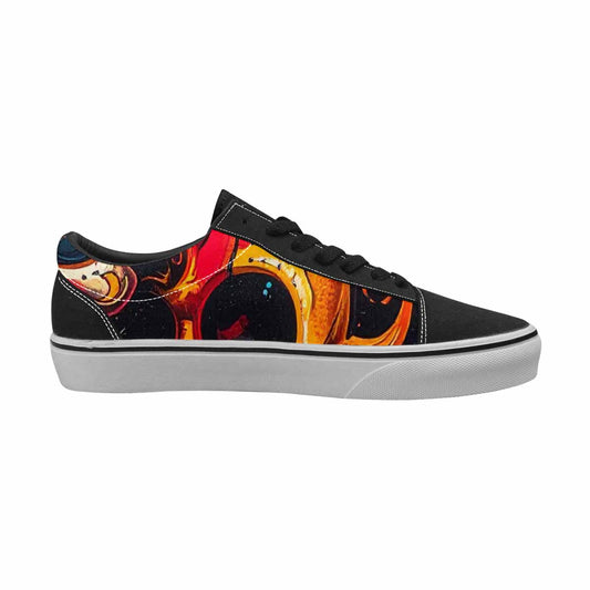 WOMEN'S Graffiti Skull Canvas Lace-Up Dreamcore Sneakers