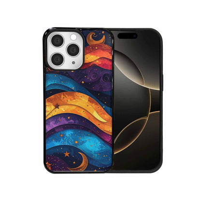 iPhone 15 Pro Max Case — Steampunk Galaxy Art Seamless Pattern Vibrant, Custom Print Case Cover