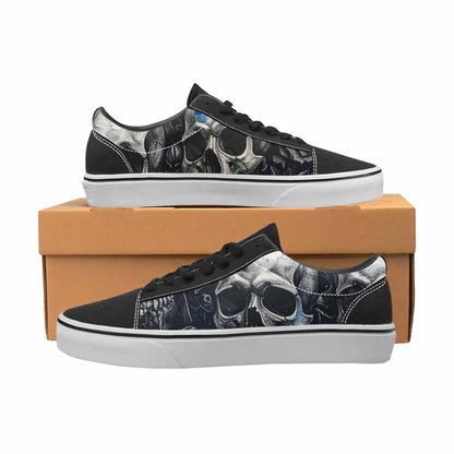 WOMEN'S Skull Roses Lace-Up Canvas Vibrant Chaos Sneakers
