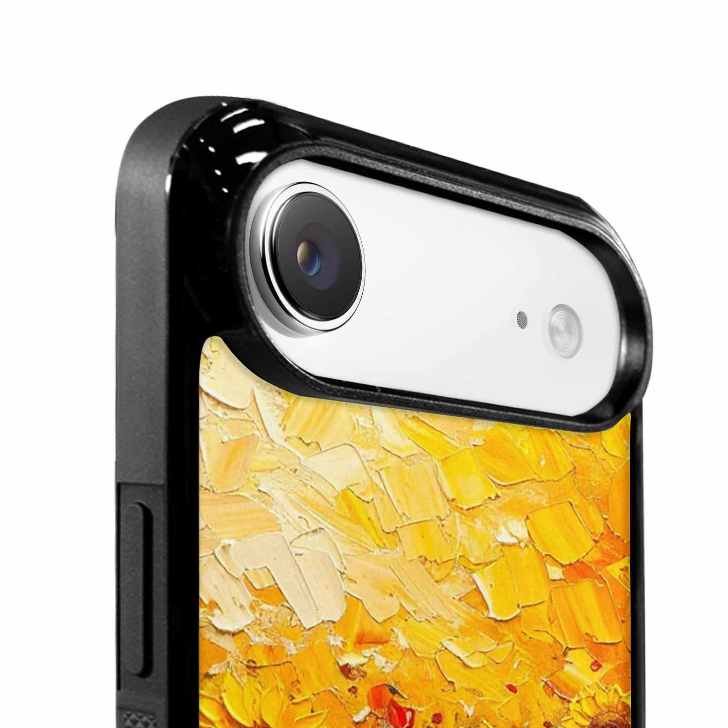 iPhone 17 Air Case — Impressionist Sunflower Brushstroke Pattern Hundreds Floral, Original Design Phone Case