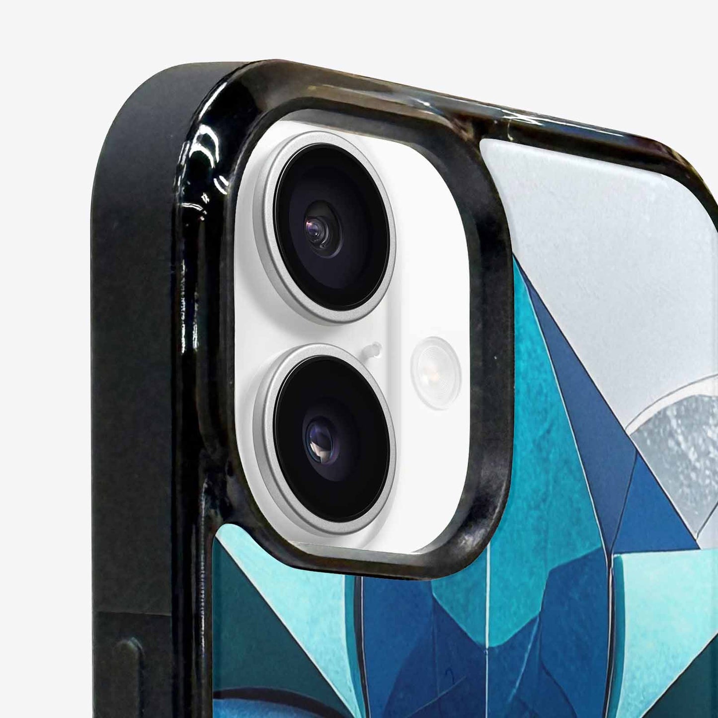 iPhone 16 Case — Geometric Origami Art Pattern, Unique Phone Case Design