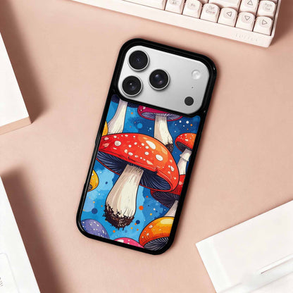 iPhone 17 Pro Case — Vivid Winter Mushroom Seamless Cartoon Cute, Personalized Phone Case