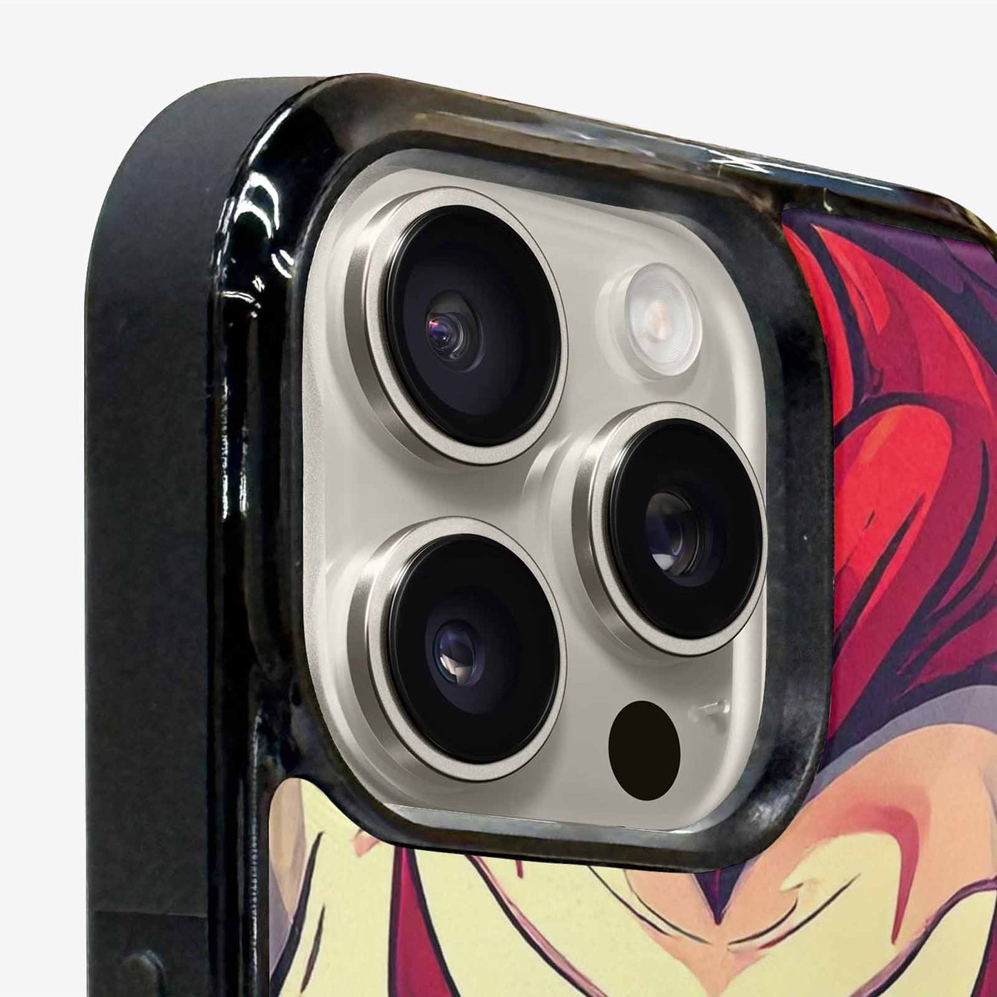iPhone 16 Pro Max Case — Evil Circus Heads Faces Overlapping Patterns, Custom Phone Case