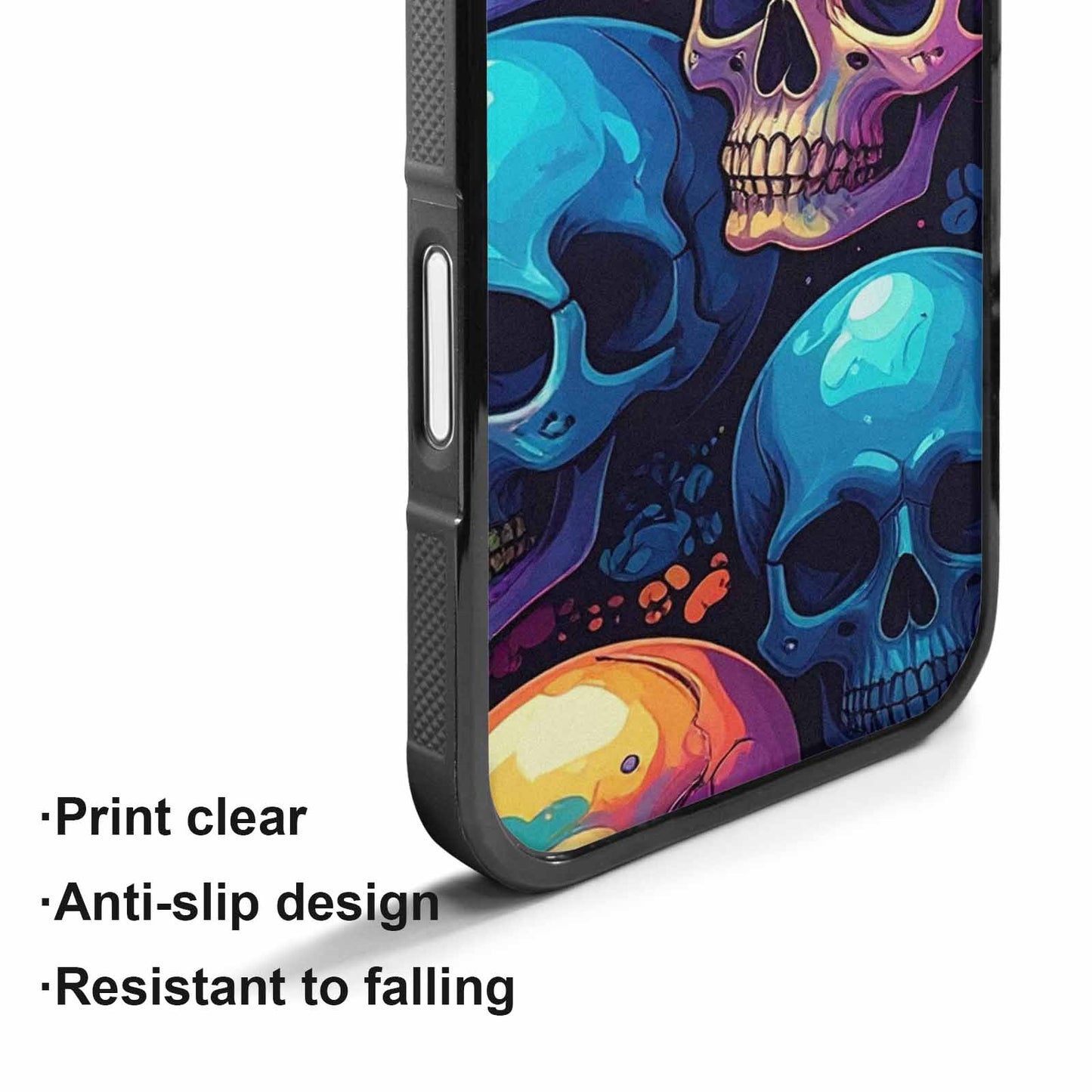 iPhone 17 Case — Iridescent Millions Of Gothic Skulls, Custom Designed Case Cover