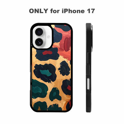 iPhone 17 Case — Leopard Wallpaper Print Animal Print, Custom Printed Phone Case
