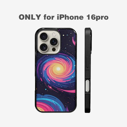 iPhone 16 Pro Case — Love Wins Galaxy Seamless Pattern Vibrant, Custom Printed Phone Case