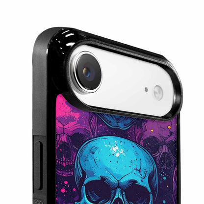 iPhone 17 Air Case — Skulls Splatter Collages Art Skulls Gothic, Unique Phone Case Design