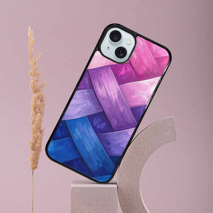 iPhone 15 Plus Case — Bisexual Flag Color Theme Small Rainbow, Custom Print Case Cover