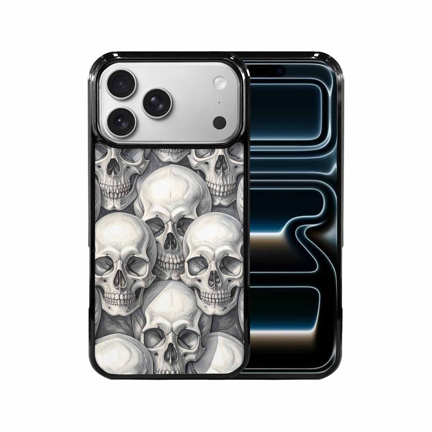 iPhone 17 Pro Max Case — Skull Dark Art Gothic Print Gothic, Custom Designed Case Cover