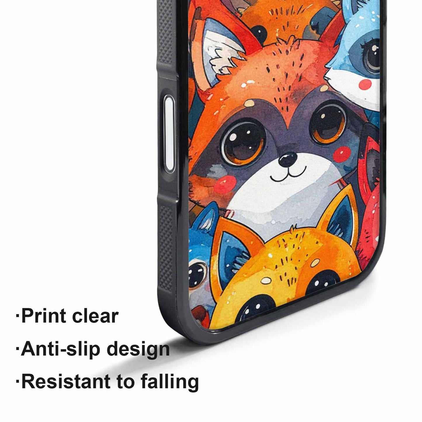 iPhone 17 Air Case — Watercolor Kawaii Fox Faces Watercolor Abstract, Customized Protective Case