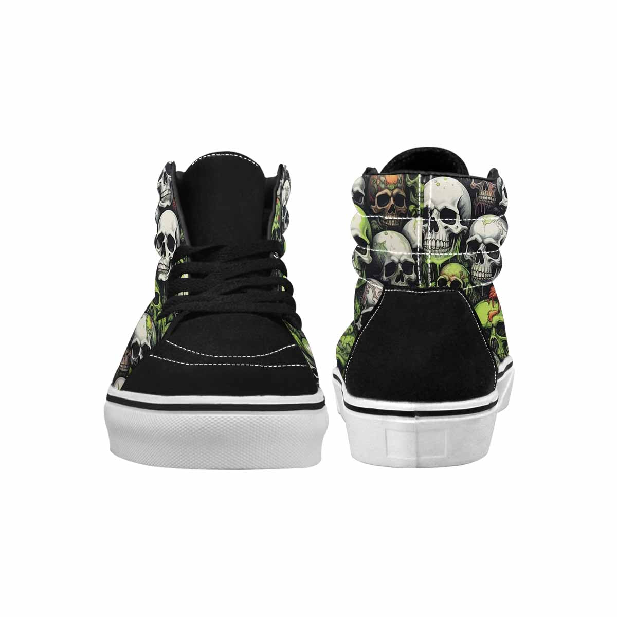 MEN'S Skulls (general) High Top Canvas Wallpaper Art Custom Sneakers