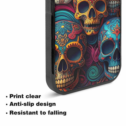 iPhone 15 Case — Skull Waves, Custom Art Phone Cover