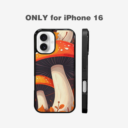iPhone 16 Case — Bold Autumn Mushroom Bold Autumn Mushroom, Custom Made Phone Cover