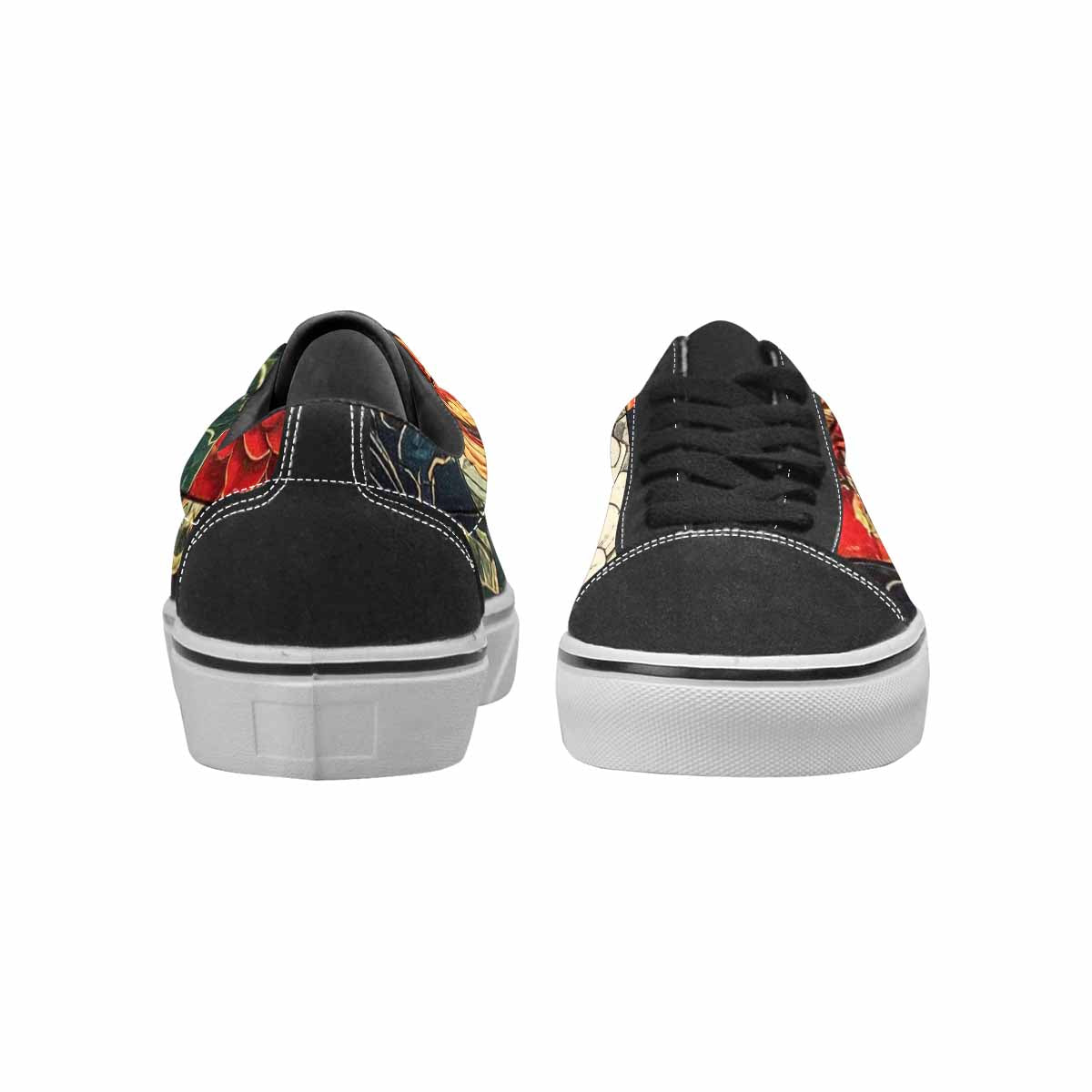 WOMEN'S Dragon Scale Fantasy Canvas Lace-Up Wallpaper Art Sneakers