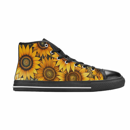 WOMEN'S Blend Melt Them High Top Canvas Vibrant Chaos Custom Sneakers