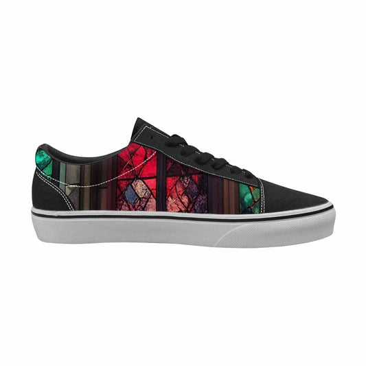 WOMEN'S Stained Glass Cathedral Canvas Lace-Up Surreal Sneakers