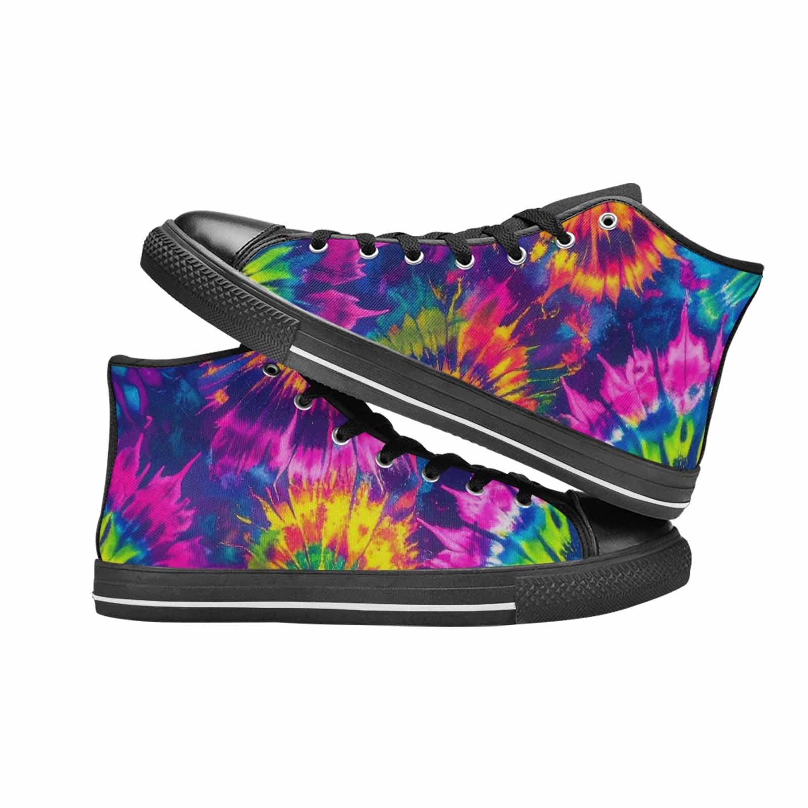WOMEN'S Tie Dye - High Top Canvas Surreal Sneakers