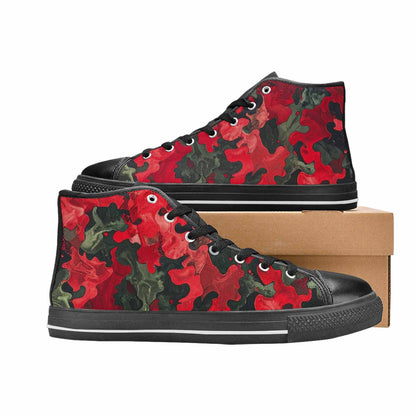 WOMEN'S Military Camouflage Blotch High Top Canvas Y2K Shoes