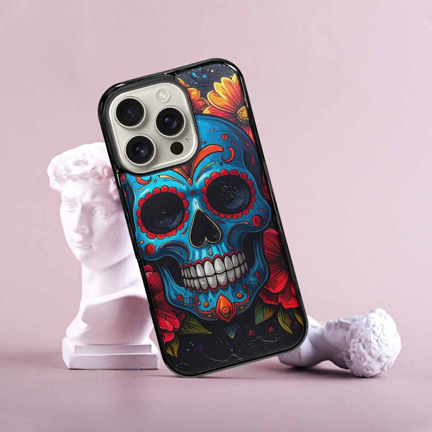 iPhone 16 Pro Case — Graffiti Skull Art Seamless Pattern Vibrant, Custom Designed Case Cover