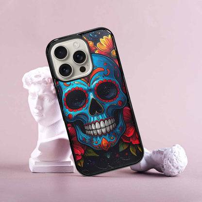 iPhone 16 Pro Case — Graffiti Skull Art Seamless Pattern Vibrant, Custom Designed Case Cover