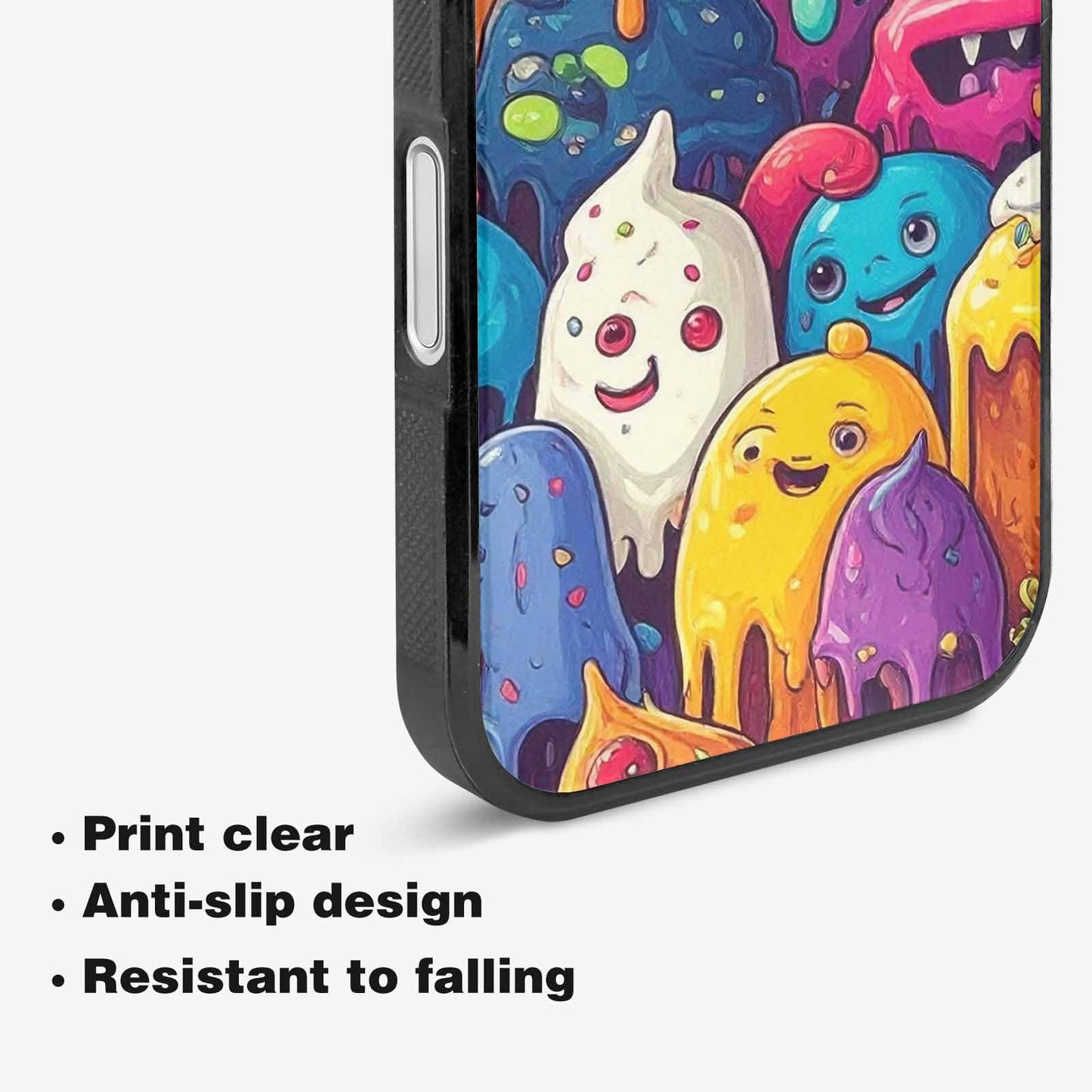 iPhone 16 Plus Case — Melting Ice Cream Monster Charac, Custom Printed Phone Case