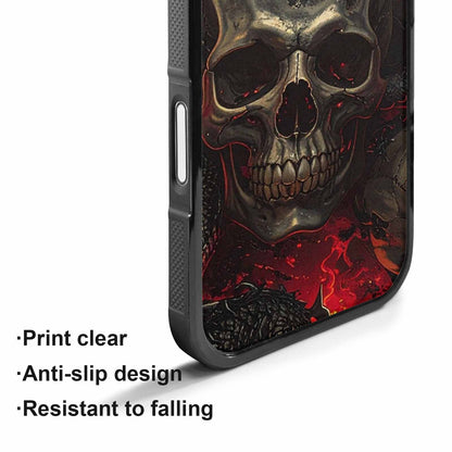 iPhone 17 Case — Skull Dark Art Gothic Print Gothic, Customized Protective Case