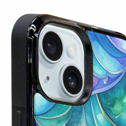 iPhone 15 Case — Mermaid Scale Art Pattern, Custom Designed Case Cover
