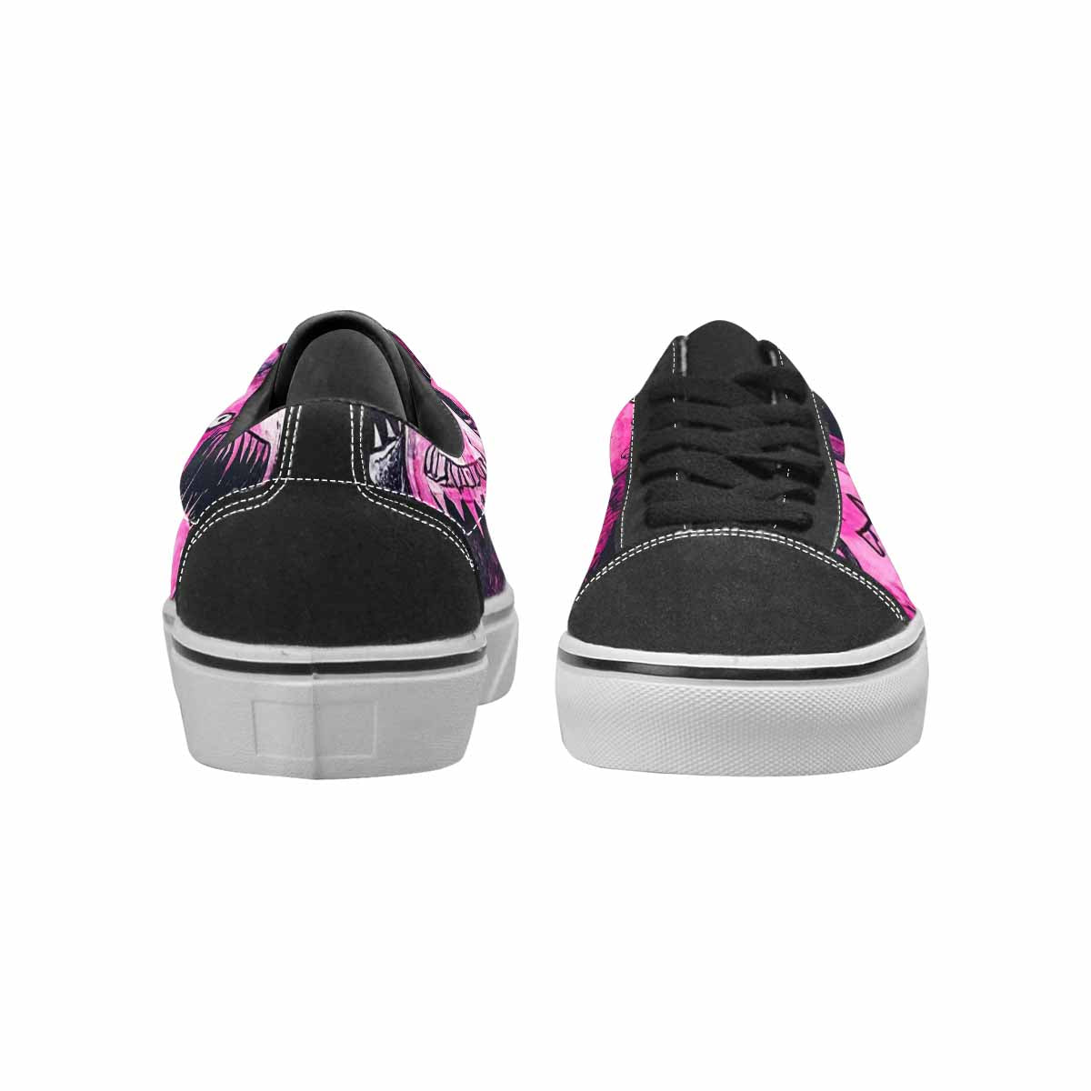 WOMEN'S Monsters (general) Lace-Up Canvas Wallpaper Art Sneakers