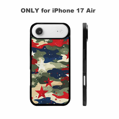 iPhone 17 Air Case — Military Camo Blotch Texture Blended Galaxy, Customized Protective Case