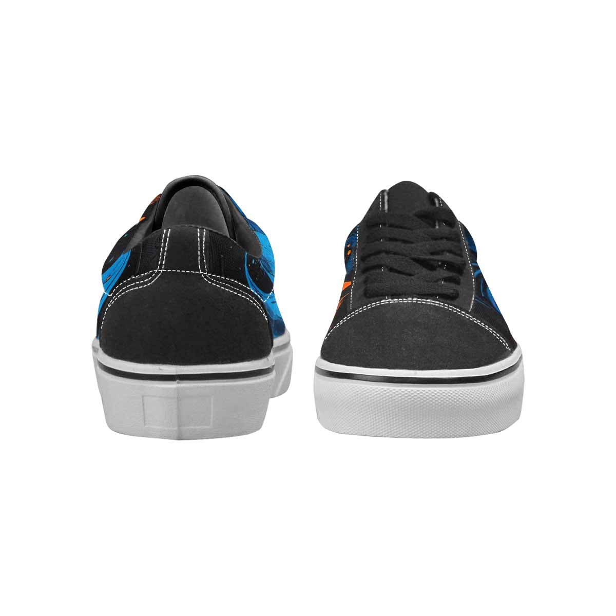 WOMEN'S Flame Burst Lace-Up Canvas Grunge Shoes
