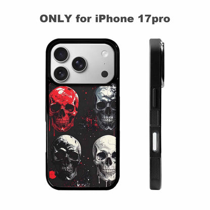 iPhone 17 Pro Case — Skull Dark Art Gothic Print Gothic, Custom Art Phone Cover