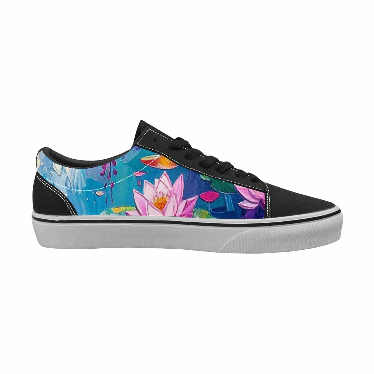 WOMEN'S Monet Impressionist Lace-Up Canvas Dreamcore Custom Shoes