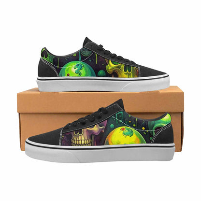 WOMEN'S More Overlapping Ontop Each Lace-Up Canvas Vivid Sneakers