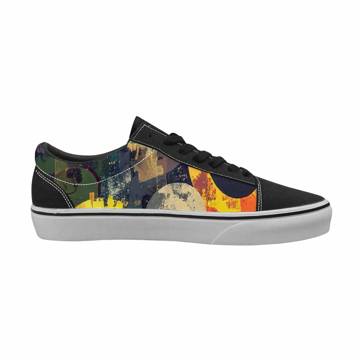 WOMEN'S Smiley Faces  Camo Lace-Up Canvas Dreamlike Custom Shoes