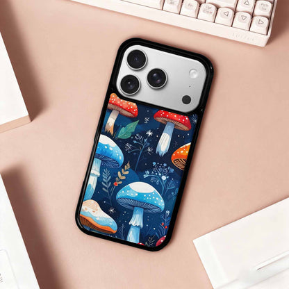 iPhone 17 Pro Case — Vivid Winter Mushroom Seamless Cartoon Cute, Customized Protective Case