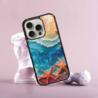 iPhone 16 Pro Case — Starfish Cluster Starfish Cluster Pattern Hundreds, Custom Designed Case Cover