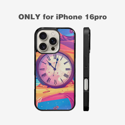 iPhone 16 Pro Case — Salvadore Dali Surrealist Dreamscape Pattern Melting, Custom Designed Case Cover