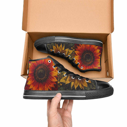 WOMEN'S Blend Melt Them High Top Canvas Vibrant Chaos Custom Shoes