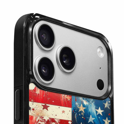 iPhone 17 Pro Case — Patriotic Stars And Stripes American Galaxy, Custom Print Case Cover
