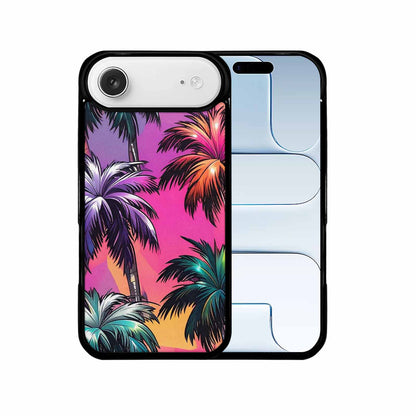 iPhone 17 Air Case — Chrome Bling Palm Tree Original Art, Original Design Phone Case