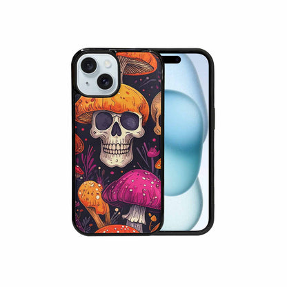 iPhone 15 Case — Mushroom Skulls Custom, Custom Phone Case