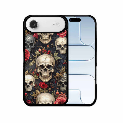 iPhone 17 Air Case — Skulls Roses And Skulls Small Gothic, Customized Protective Case