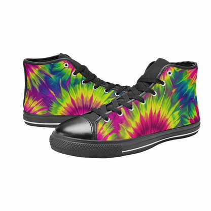 MEN'S Tie Dye - High Top Canvas Aesthetic Shoes