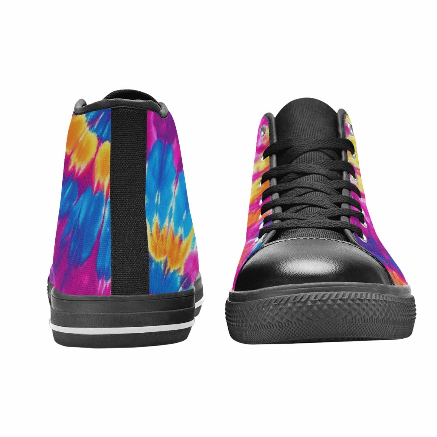 MEN'S Tie Dye Spiral High Top Canvas Y2K Sneakers