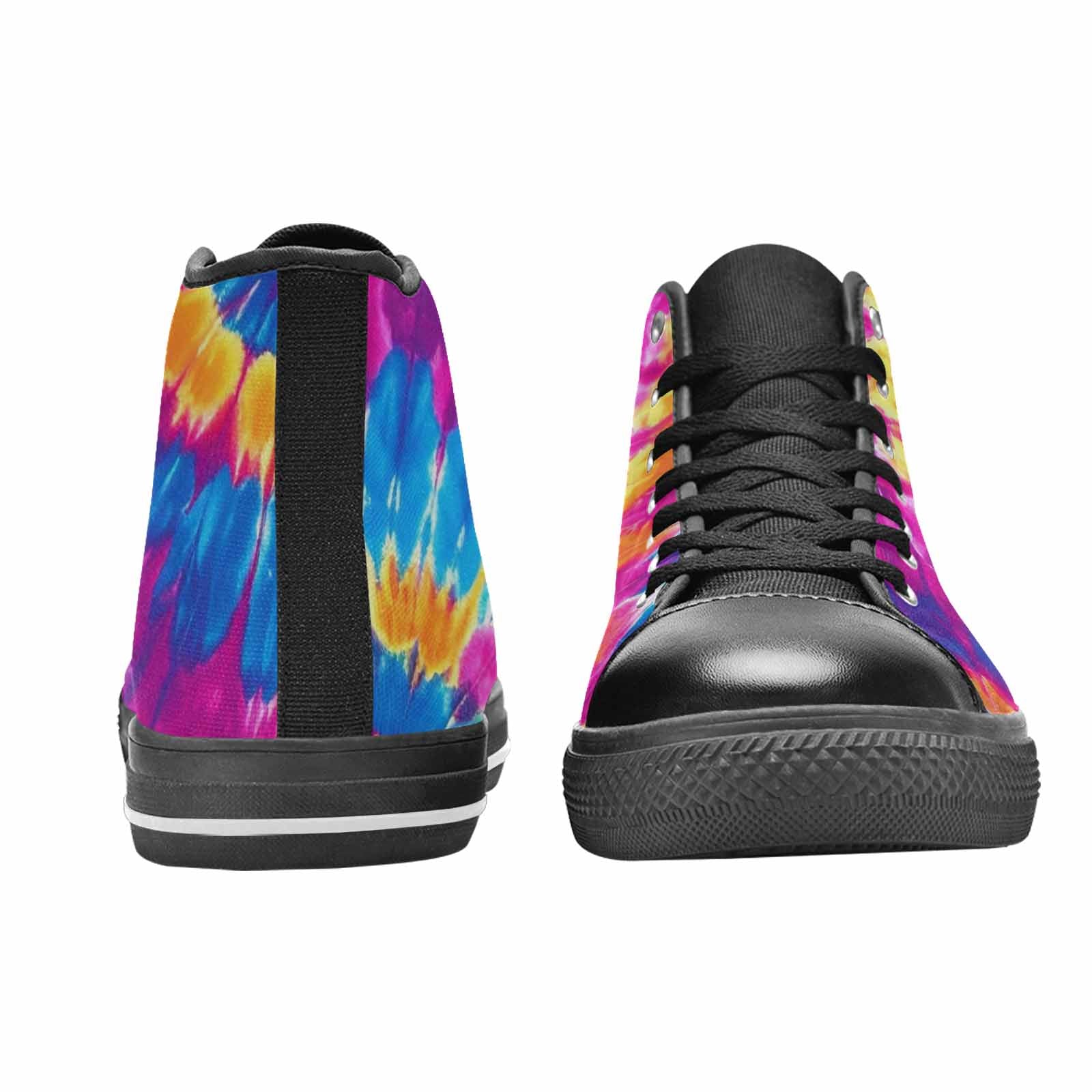 MEN'S Tie Dye Spiral High Top Canvas Y2K Sneakers