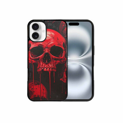 iPhone 16 Plus Case — 1000\'s Of Skulls Overlapping Eachother Everywhere, Unique Phone Case Design
