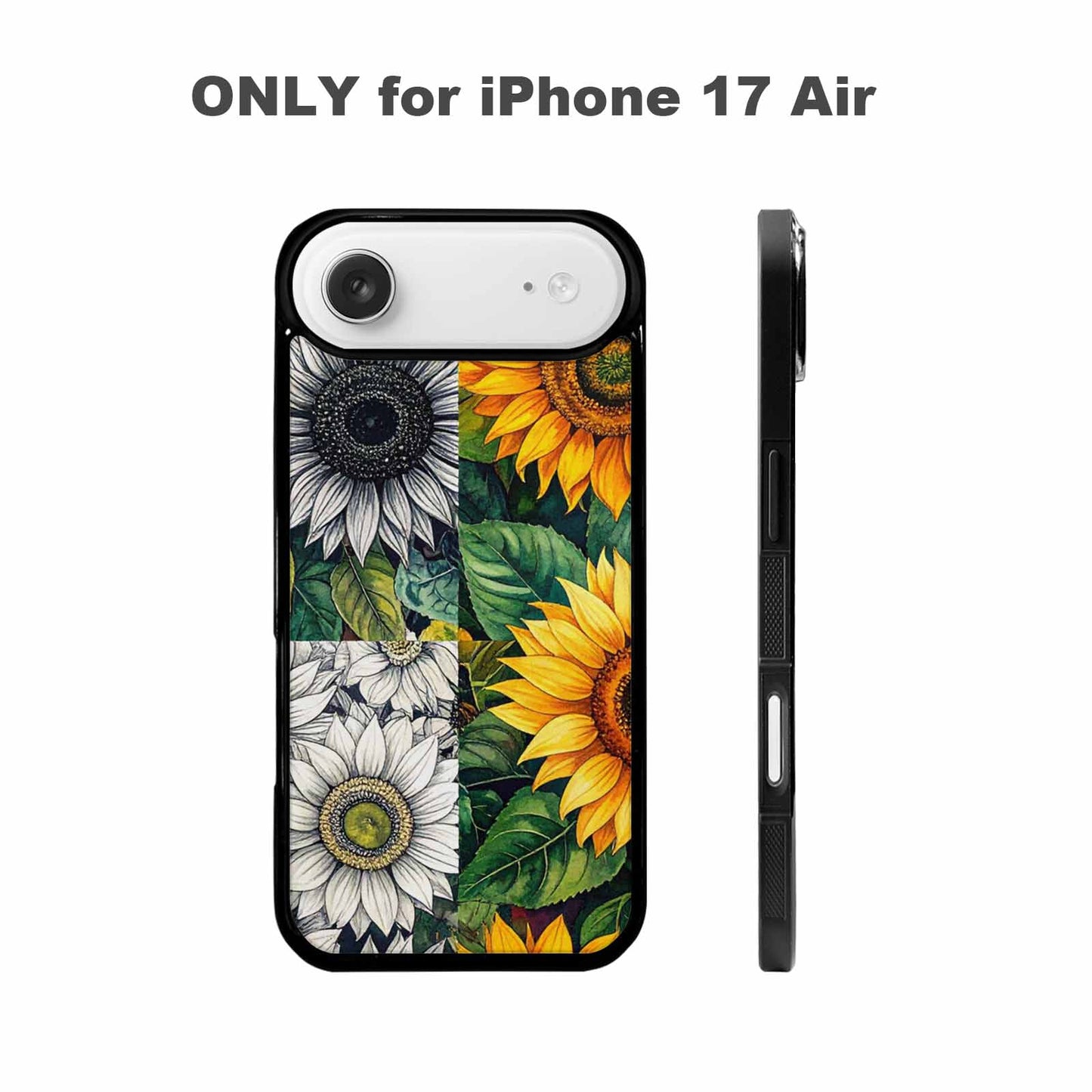 iPhone 17 Air Case — Small Sunflower Pattern Randomly Varying Floral, Custom Designed Case Cover