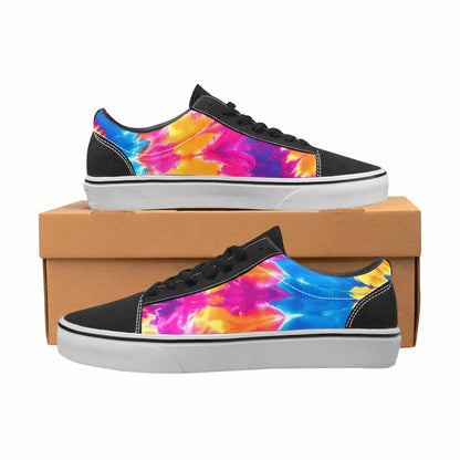 WOMEN'S Tie Dye Spiral Canvas Lace-Up Wallpaper Art Shoes