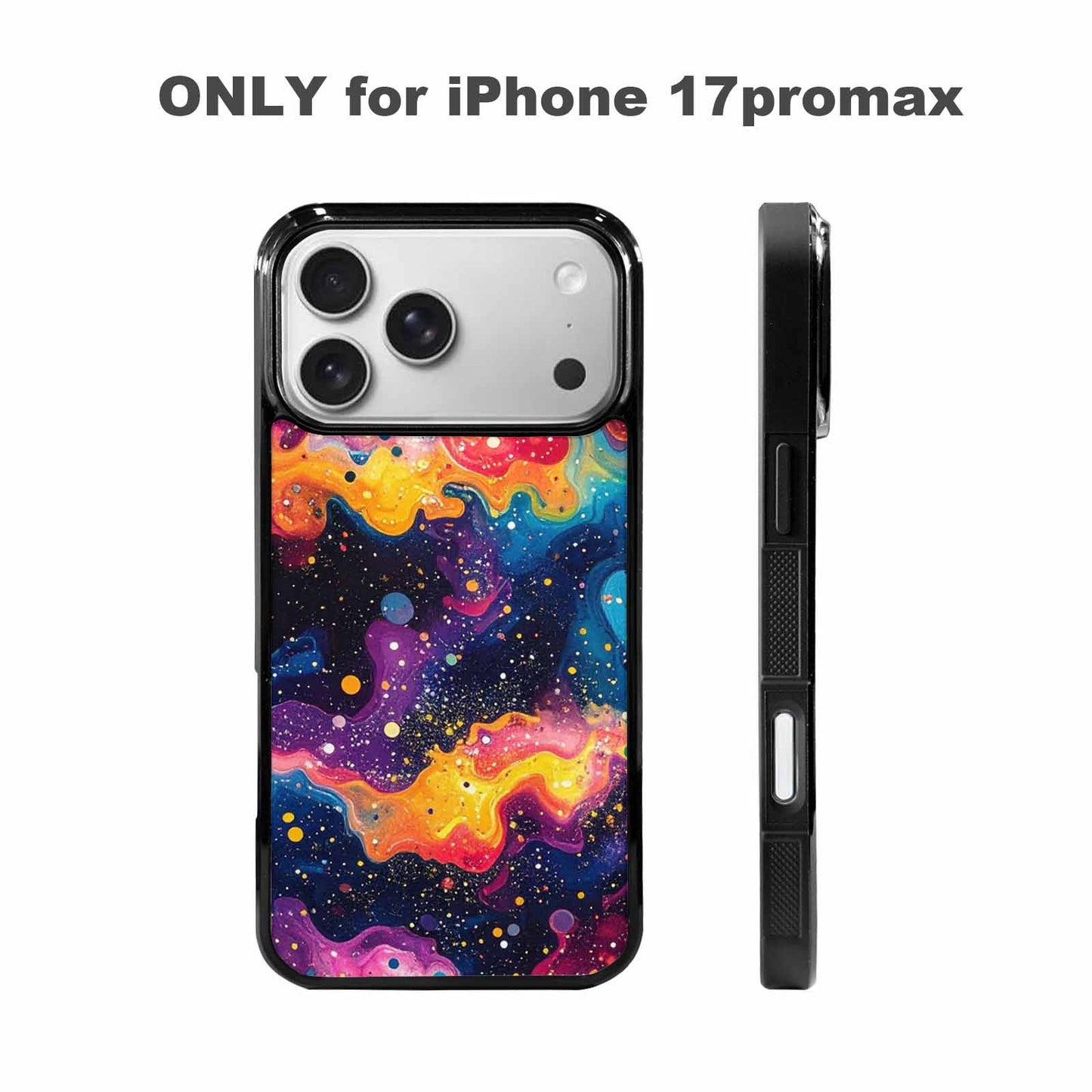 iPhone 17 Pro Max Case — Galaxy Art Colorful Cosmic Galaxy Space, Custom Phone Case